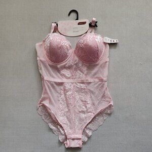 Carisma Women’s Multiway Bra-Bodysuit - Size XL- Soft Pink - NWT